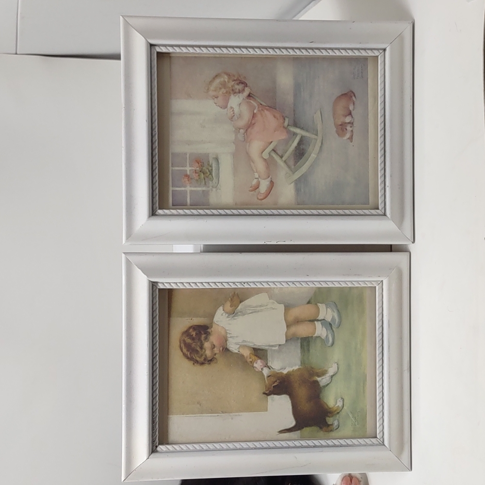 Bessie Pease Gutmann Framed Vintage Note Cards